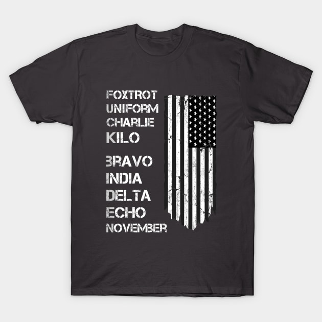 Phonetic Alphabet F*ck Biden T-Shirt by LA Hatfield